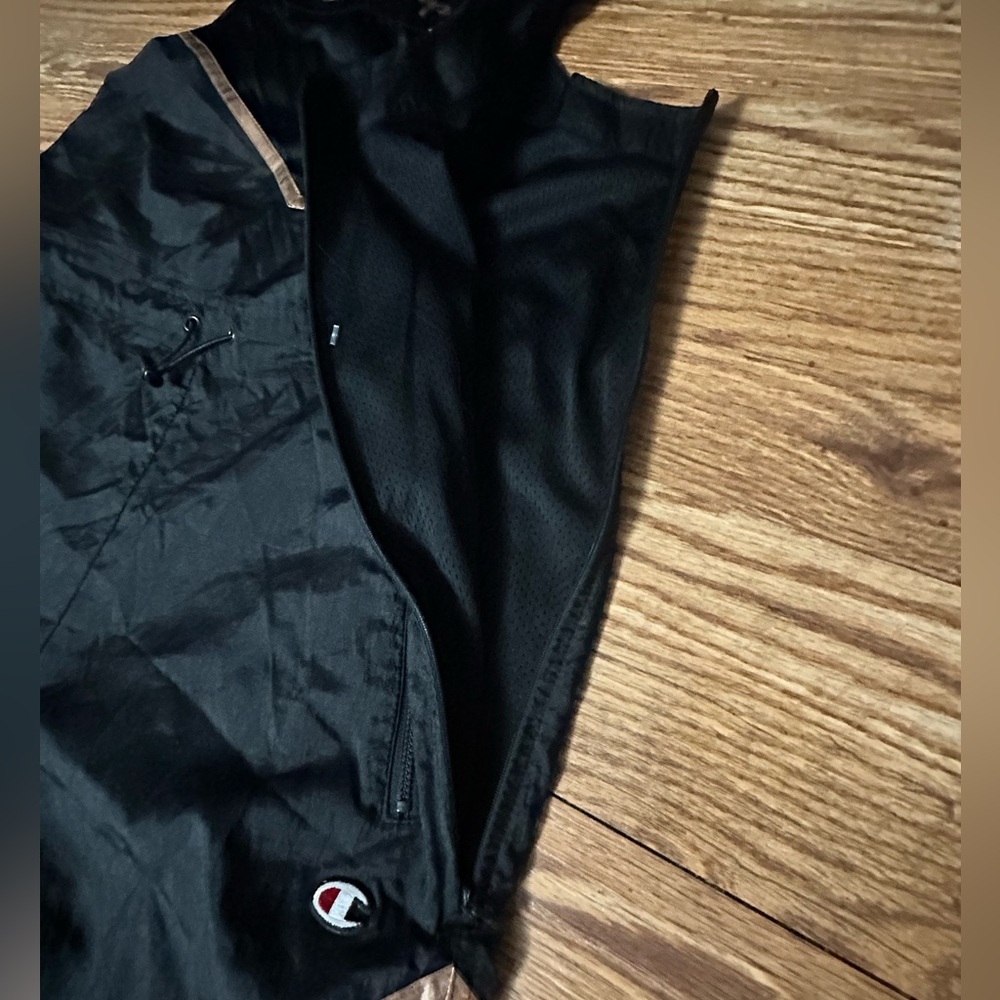 Champion Nylon Mesh Overalls Black And Gold Size Small - Picture 12 of 16